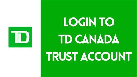 tdcanadatrust sign in